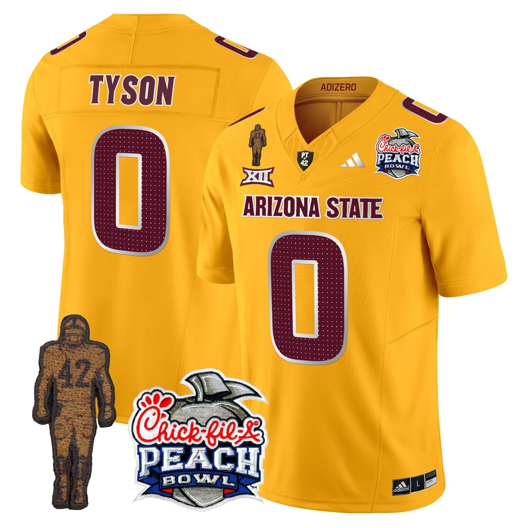 Sun Devils Pat Tillman & Peach Bowl Patch Vapor Limited Jersey V2 - All Stitched 34 Sun Devils Pat Tillman & Peach Bowl Patch Vapor Limited Jersey V2 - All Stitched - Image 34