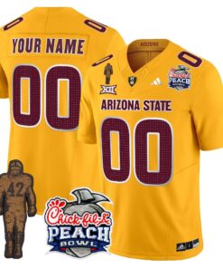 Custom Sun Devils Jersey Pat Tillman & Peach Bowl Patch Vapor Limited V2 - All Stitched
