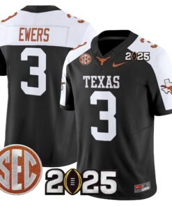 Texas Longhorns 2025 CFP Final Patch Vapor Limited Jersey - All Stitched