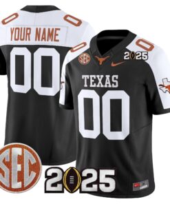Custom Texas Longhorns Jersey 2025 CFP Final Patch Vapor Limited Stitched All Colors