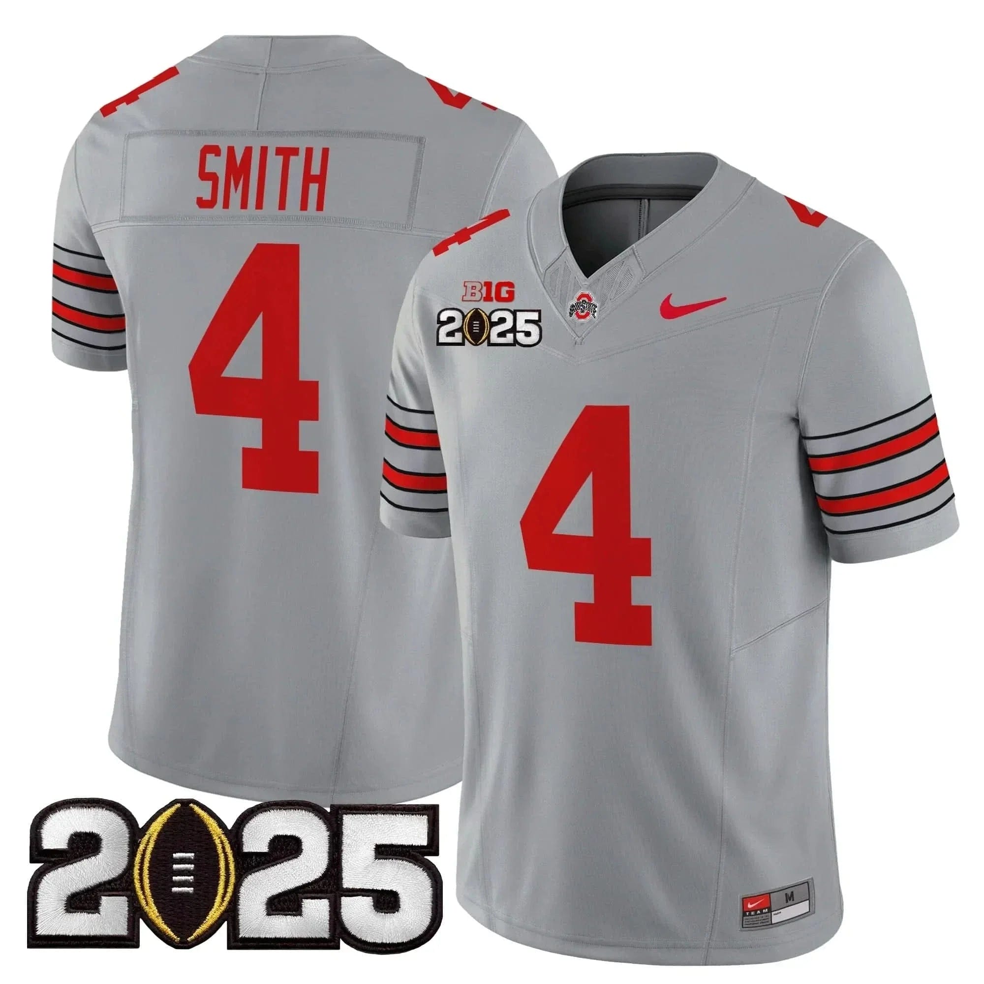 Ohio State Buckeyes Jeremiah Smith 2025 Patch Jersey - All Stitched 3 Ohio State Buckeyes Jeremiah Smith 2025 Patch Jersey - All Stitched - Image 3