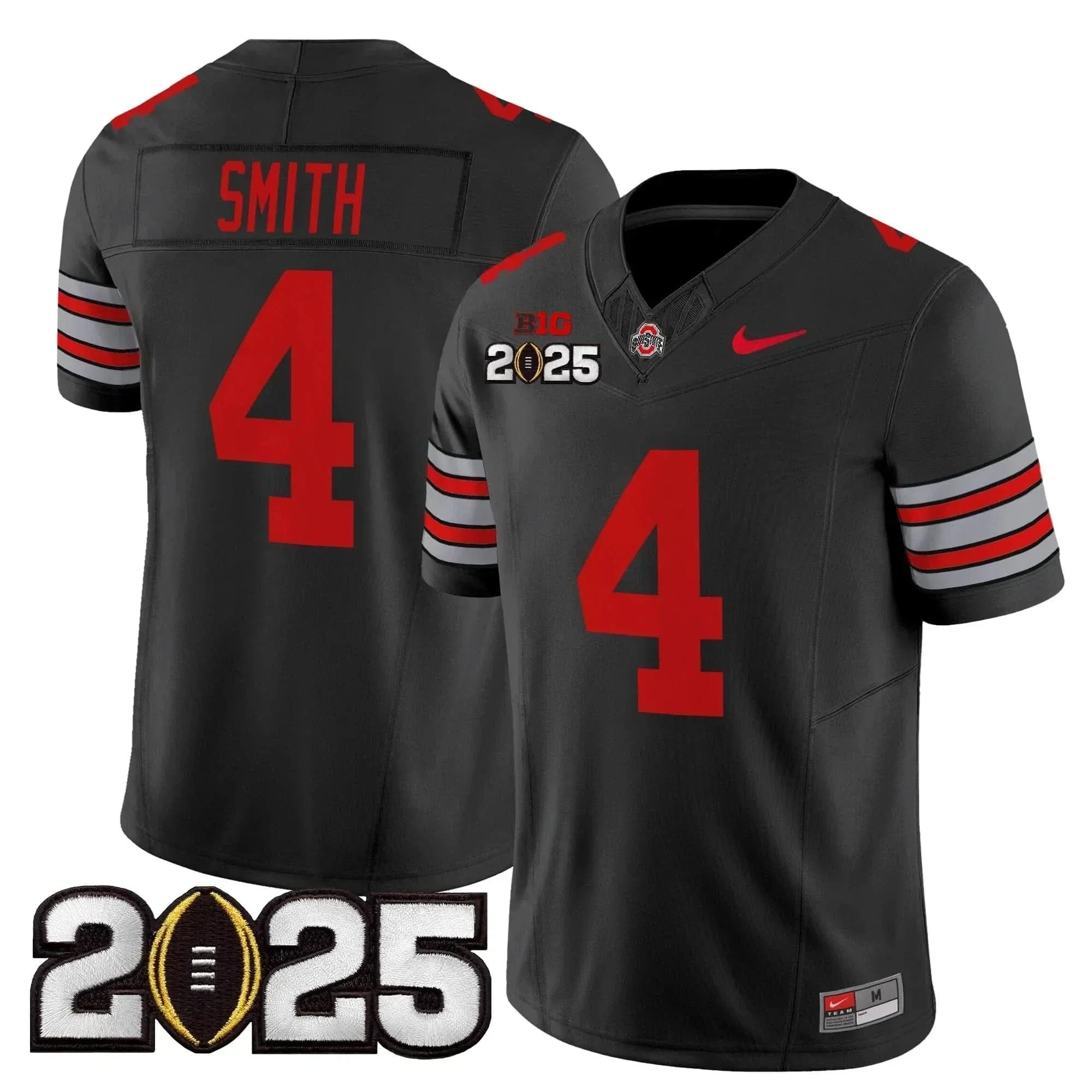 Ohio State Buckeyes Jeremiah Smith 2025 Patch Jersey - All Stitched 4 Ohio State Buckeyes Jeremiah Smith 2025 Patch Jersey - All Stitched - Image 4