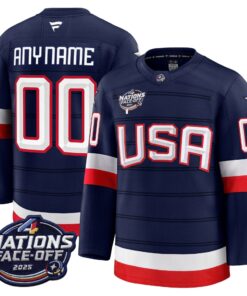 USA 4 Nations Face-Off 2025 Premium Custom Jersey - All Stitched