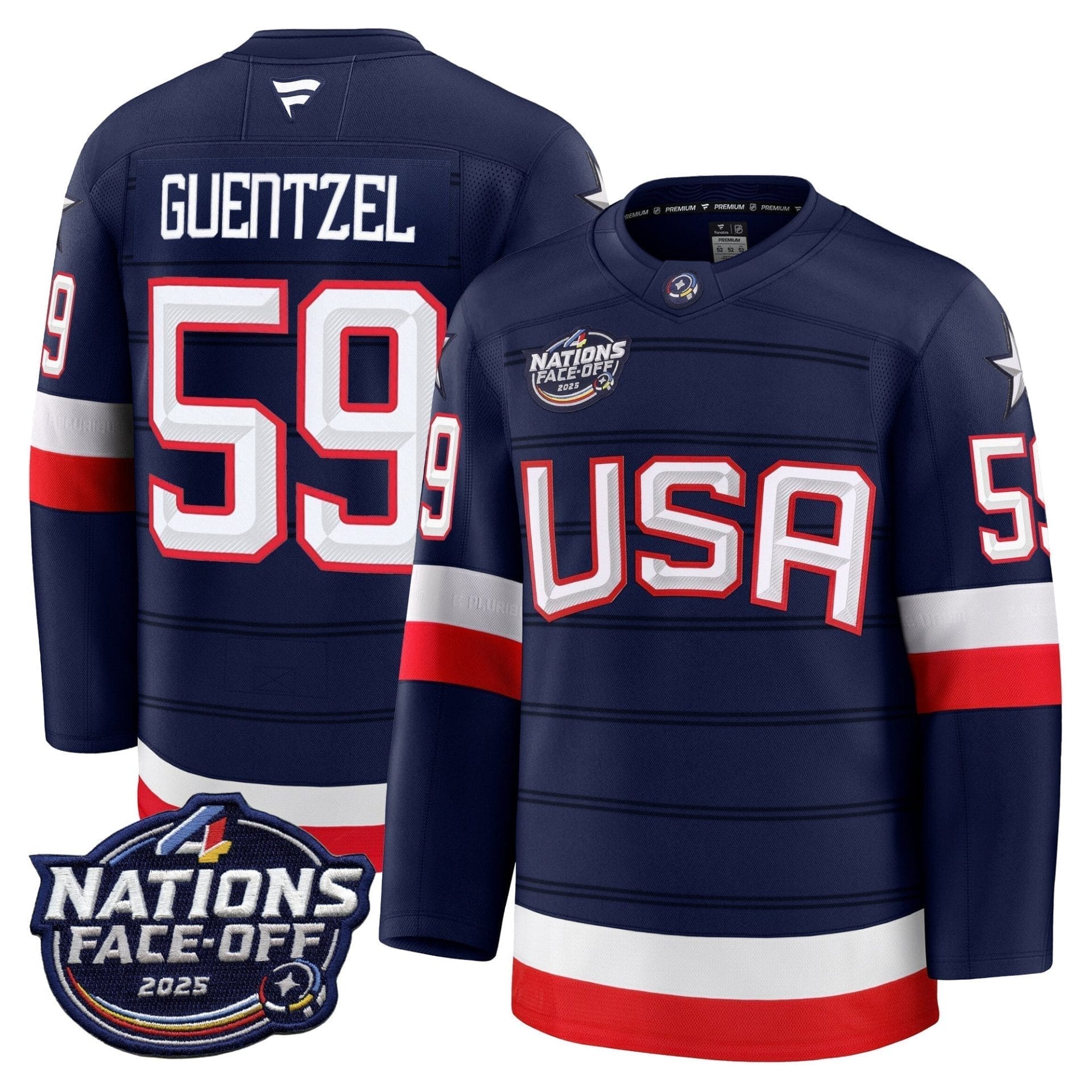 Men USA 4 Nations Face-Off 2025 Premium Player Jersey - All Stitched 33 17400490258cc826f9bf 7b86ed68 7836 4490 92ce 133c53f9b821