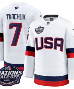 Alternative view of Men USA 4 Nations Face-Off 2025 Premium Player Jersey - All Stitched