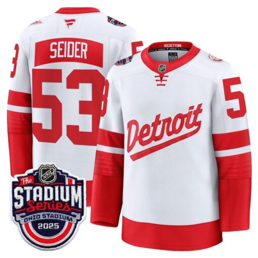 Men's Detroit Red Wings 2025 Stadium Series Premium Jersey - All Stitched - Image 12