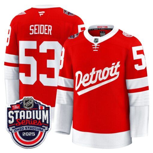 Men's Detroit Red Wings 2025 Stadium Series Premium Jersey - All Stitched - Image 2