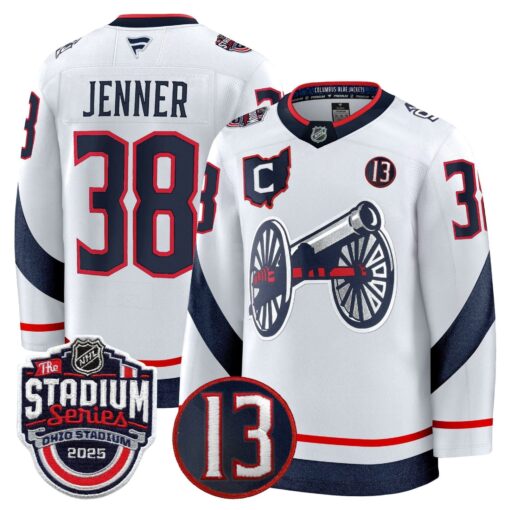 Men's Columbus Blue Jackets 2025 Stadium Series & #13 Johnny Gaudreau Patch Premium Jersey - All Stitched - Image 2