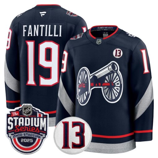 Men's Columbus Blue Jackets 2025 Stadium Series & #13 Johnny Gaudreau Patch Premium Jersey - All Stitched - Image 14