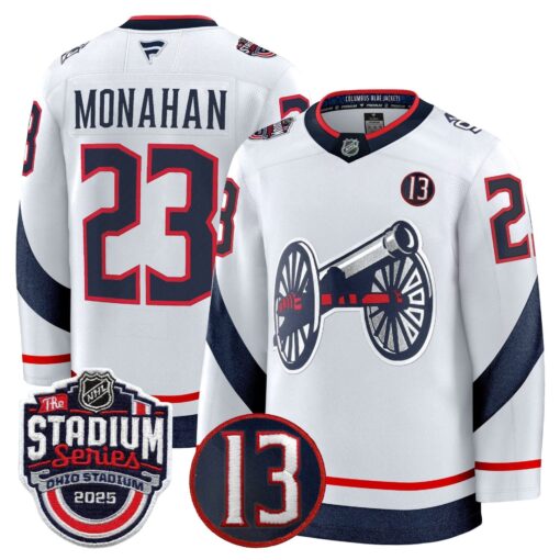 Men's Columbus Blue Jackets 2025 Stadium Series & #13 Johnny Gaudreau Patch Premium Jersey - All Stitched - Image 4