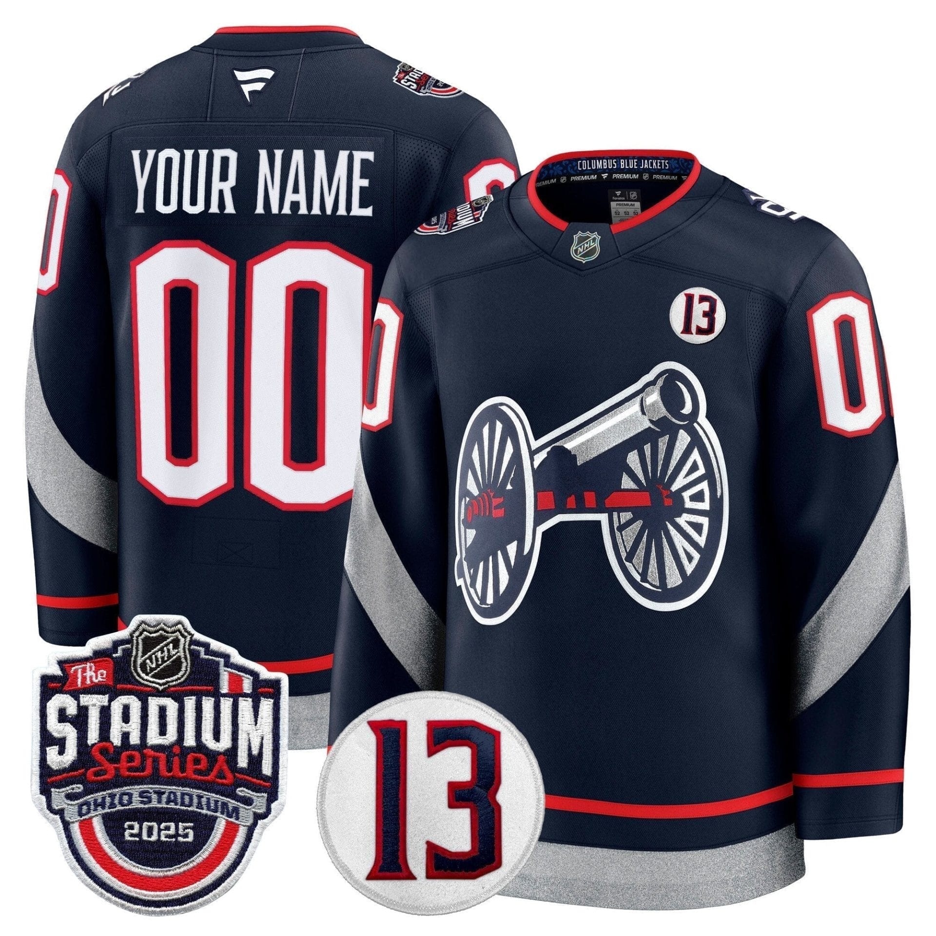 Columbus Blue Jackets 2025 Stadium Series & #13 Johnny Gaudreau Patch Premium Custom Jersey - All Stitched 1 Columbus Blue Jackets 2025 Stadium Series & #13 Johnny Gaudreau Patch Premium Custom Jersey - All Stitched