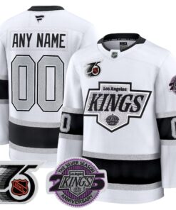 Los Angeles Kings 91-92 75th 25th Anniversary Patch Premium Custom Jersey - All Stitched
