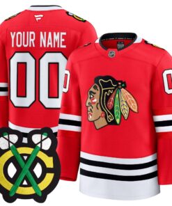 Alternative view of Chicago Blackhawks Winter Classic Patch Premium Custom Jersey - All Stitched