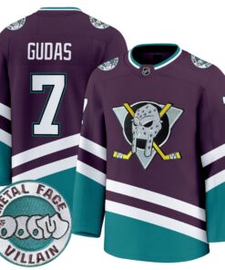 Men Anaheim Ducks MF DOOM Metal Face Villain Patch Premium Jersey - All Stitched 10 17425497192ce6c27123