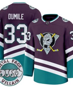 Men Anaheim Ducks MF DOOM Metal Face Villain Patch Premium Jersey - All Stitched 13 174254972067ba36494e