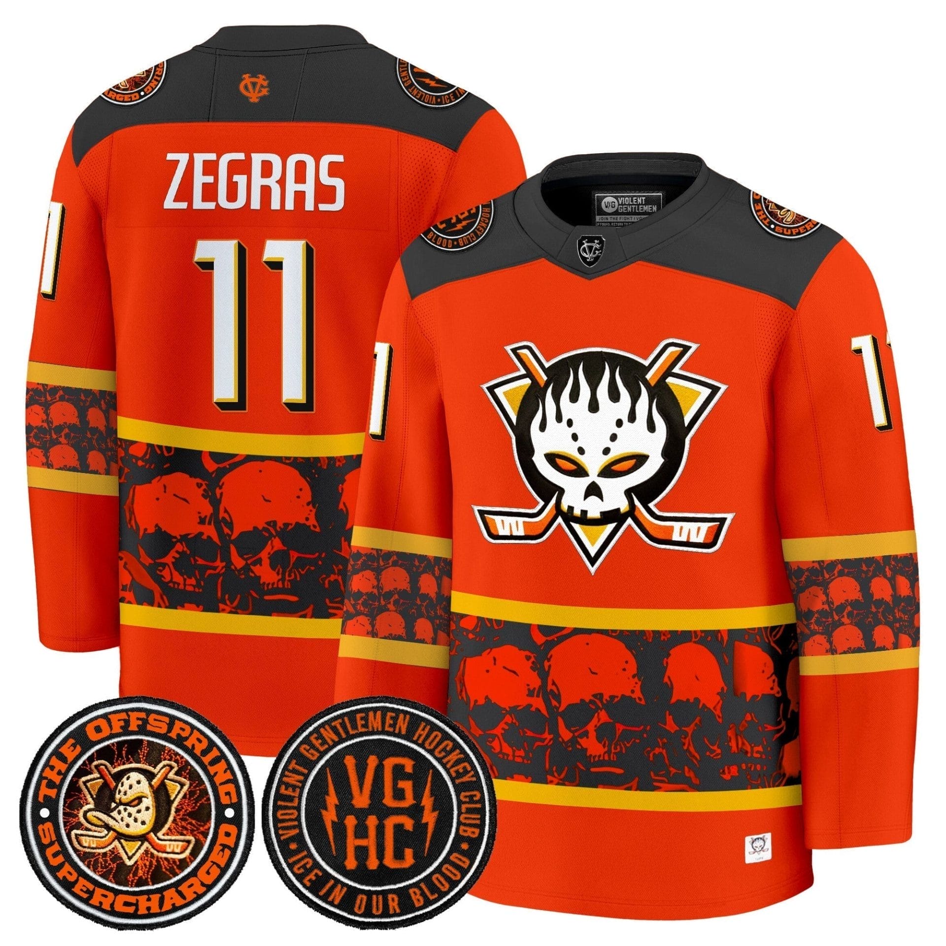 Men Anaheim Ducks Offspring 2025 Premium Jersey - All Stitched 3 Men Anaheim Ducks Offspring 2025 Premium Jersey - All Stitched - Image 3