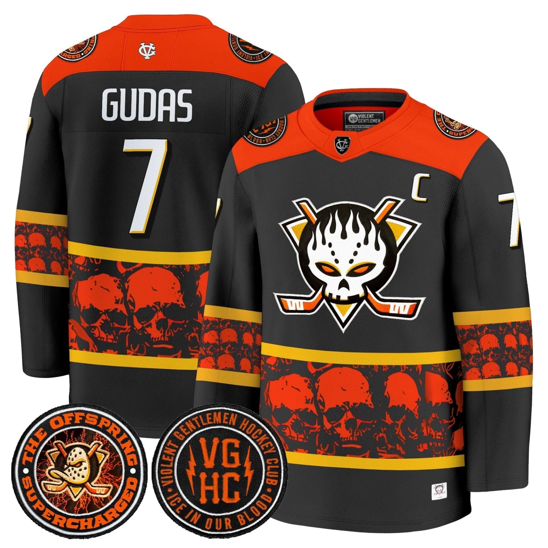 Men Anaheim Ducks Offspring 2025 Premium Jersey - All Stitched 19 Men Anaheim Ducks Offspring 2025 Premium Jersey - All Stitched - Image 19