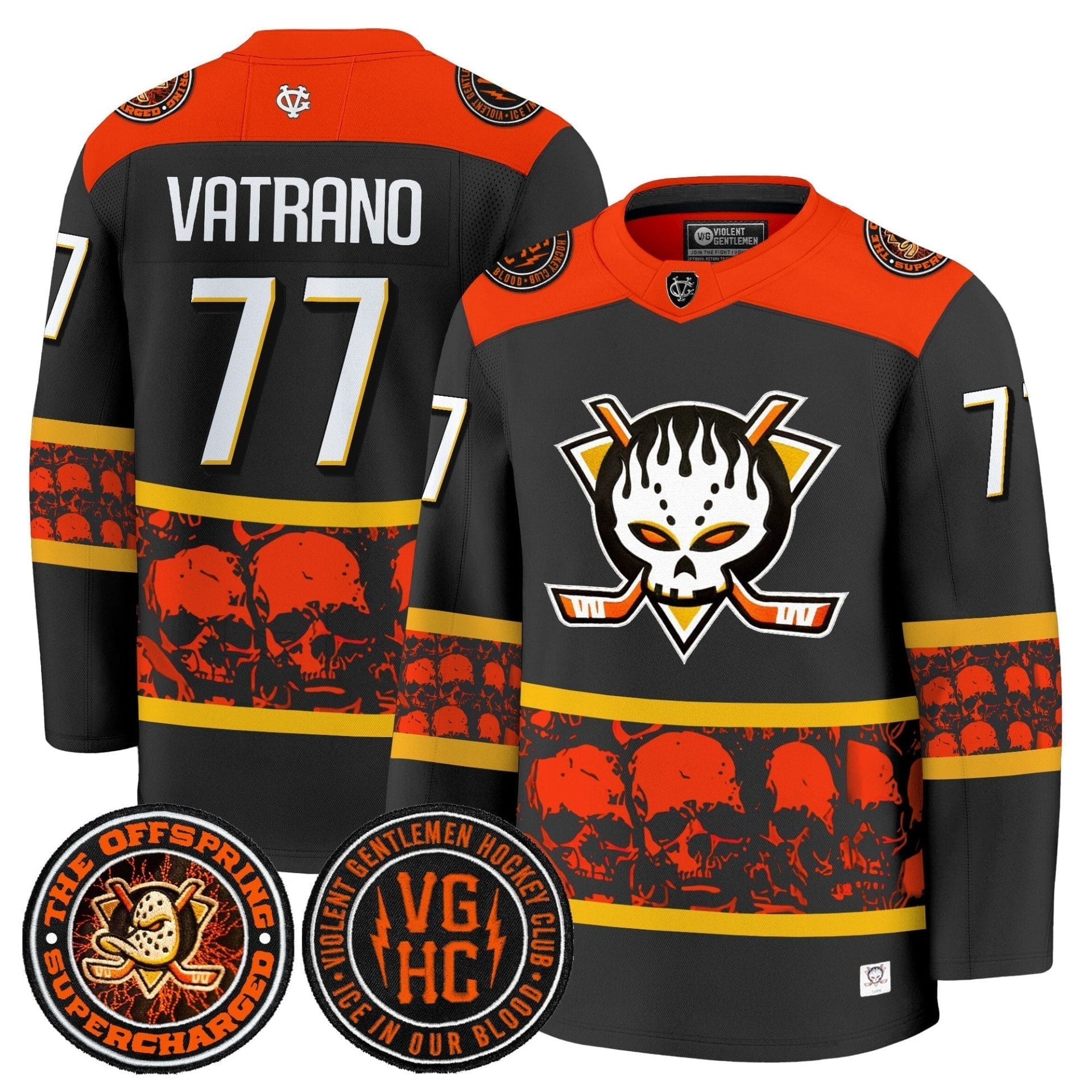 Men Anaheim Ducks Offspring 2025 Premium Jersey - All Stitched 12 Men Anaheim Ducks Offspring 2025 Premium Jersey - All Stitched - Image 12