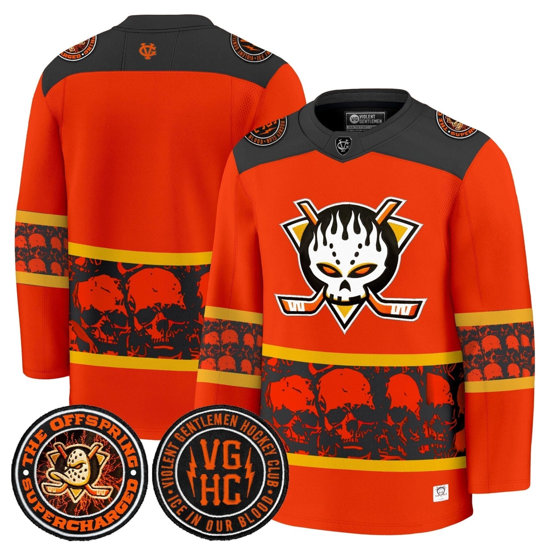 Men Anaheim Ducks Offspring 2025 Premium Jersey - All Stitched 4 Men Anaheim Ducks Offspring 2025 Premium Jersey - All Stitched - Image 4