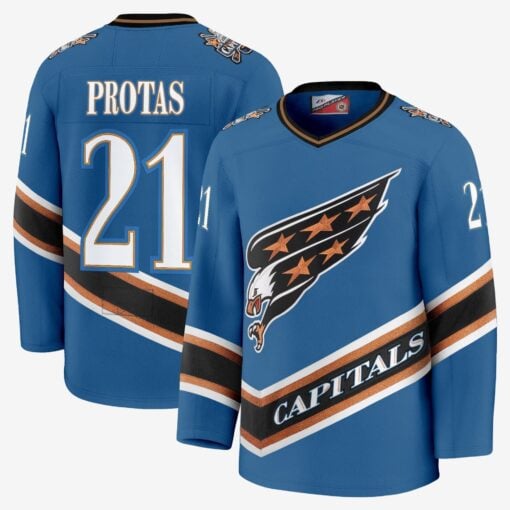 Men Washington Capitals Screaming Eagle Jersey Collection (1995-2024) - All Stitched - Image 18