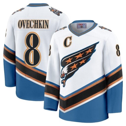 Men Washington Capitals Screaming Eagle Jersey Collection (1995-2024) - All Stitched - Image 7