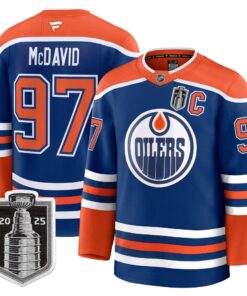 Men Edmonton Oilers 2025 Stanley Cup Final Premium Jersey - All Stitched