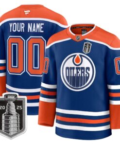 Edmonton Oilers 2025 Stanley Cup Final Premium Custom Jersey - All Stitched