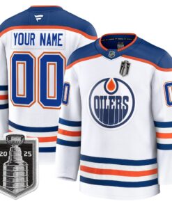 Alternative view of Edmonton Oilers 2025 Stanley Cup Final Premium Custom Jersey - All Stitched