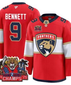 Alternative view of Florida Panthers 2025 Stanley Cup B2B Champions Jersey - All Stitched