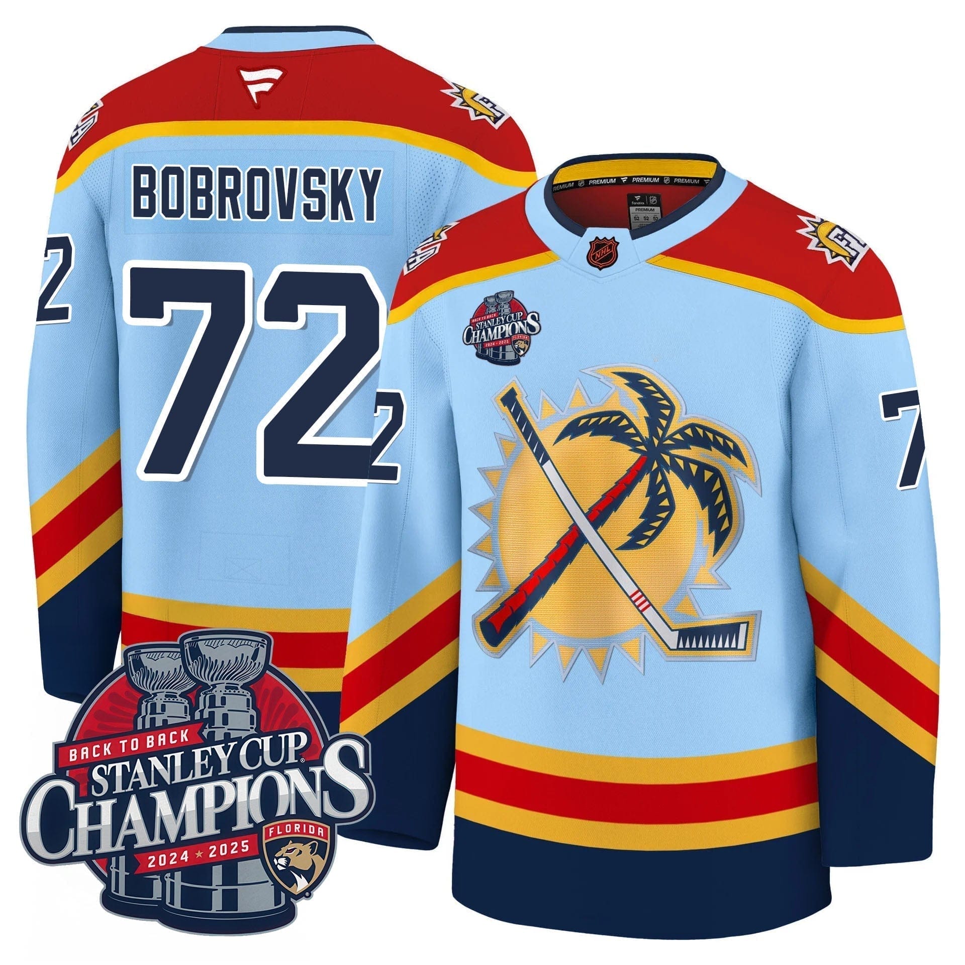 Florida Panthers 2025 Stanley Cup B2B Champions Jersey N1 - All Stitched 23 Florida Panthers 2025 Stanley Cup B2B Champions Jersey N1 - All Stitched - Image 23