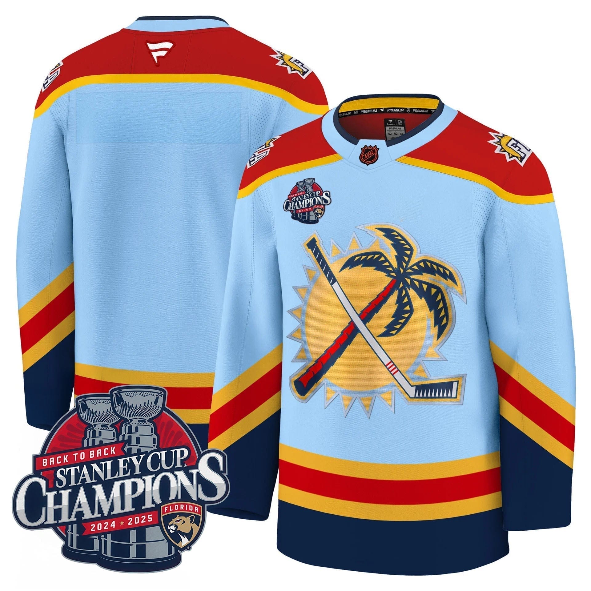 Florida Panthers 2025 Stanley Cup B2B Champions Jersey N1 - All Stitched 26 Florida Panthers 2025 Stanley Cup B2B Champions Jersey N1 - All Stitched - Image 26