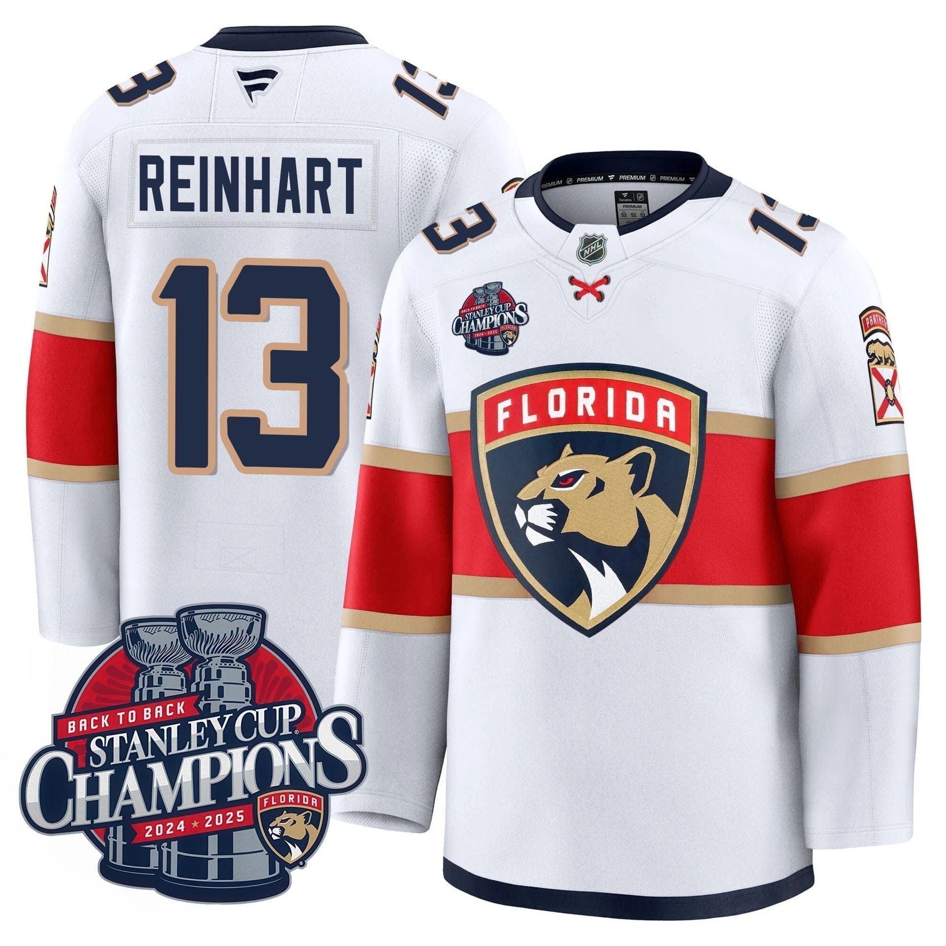 Florida Panthers 2025 Stanley Cup B2B Champions Jersey N1 - All Stitched 17 Florida Panthers 2025 Stanley Cup B2B Champions Jersey N1 - All Stitched - Image 17