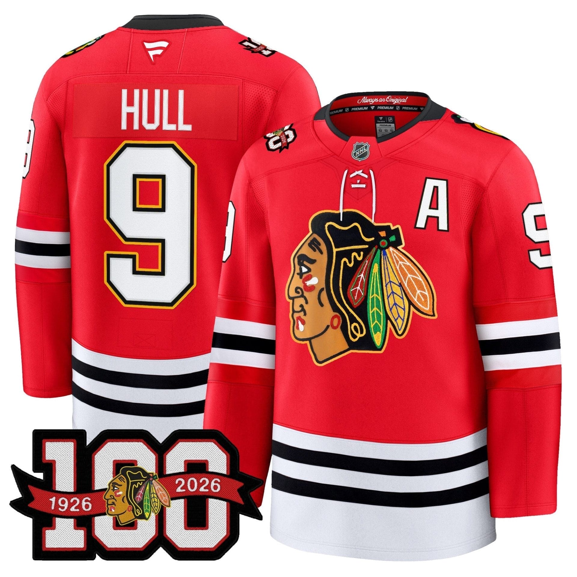 Chicago Blackhawks 100th Anniversary Premium Jersey - All Stitched 7 Chicago Blackhawks 100th Anniversary Premium Jersey - All Stitched - Image 7