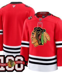 Chicago Blackhawks 100th Anniversary Premium Jersey - All Stitched 31 17511076732fc782bf12