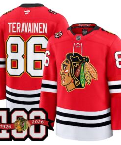 Chicago Blackhawks 100th Anniversary Premium Jersey - All Stitched 26 1751107673463a140f24
