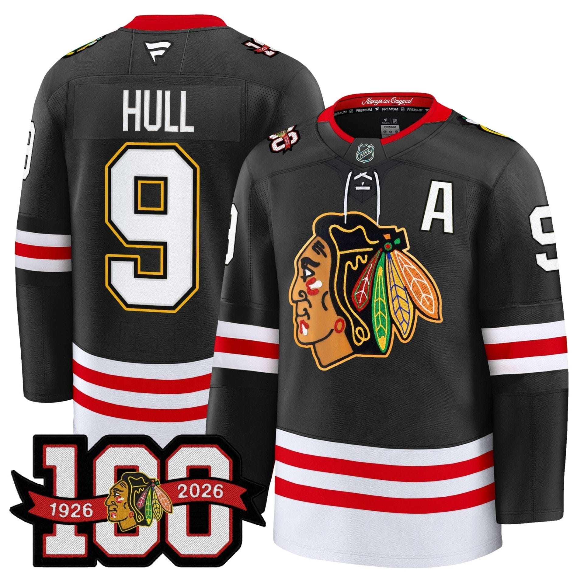 Chicago Blackhawks 100th Anniversary Premium Jersey - All Stitched 23 Chicago Blackhawks 100th Anniversary Premium Jersey - All Stitched - Image 23