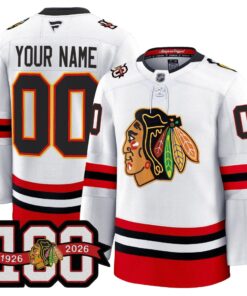 Chicago Blackhawks 100th Anniversary Premium Custom Jersey - All Stitched