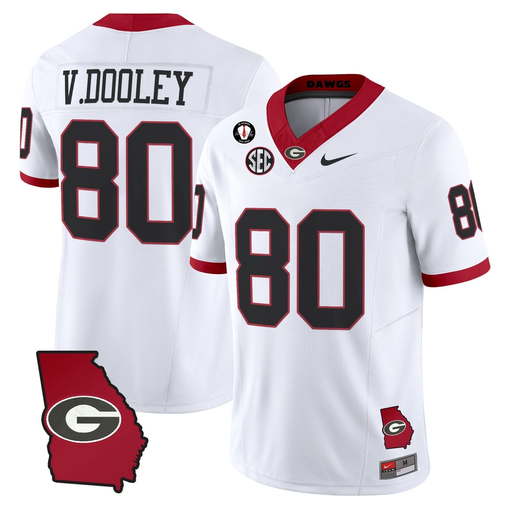 Georgia Bulldogs 2025 Georgia Map & Vince Dooley Patch Vapor Limited Jersey - All Stitched 41 Georgia Bulldogs 2025 Georgia Map & Vince Dooley Patch Vapor Limited Jersey - All Stitched - Image 41