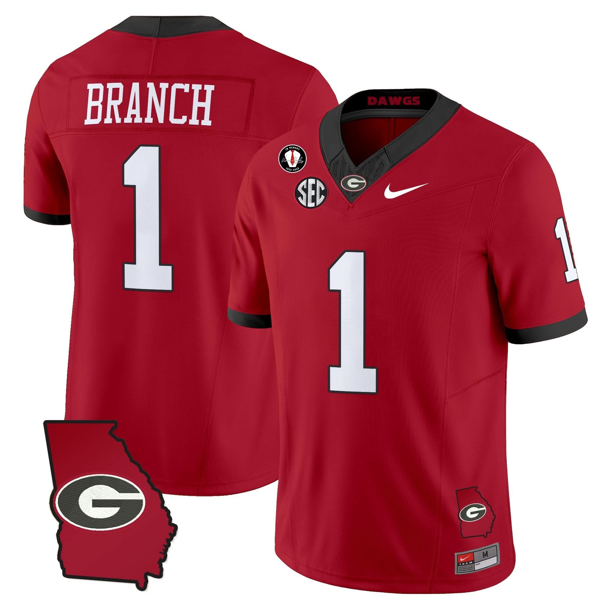 Georgia Bulldogs 2025 Georgia Map & Vince Dooley Patch Vapor Limited Jersey - All Stitched 22 Georgia Bulldogs 2025 Georgia Map & Vince Dooley Patch Vapor Limited Jersey - All Stitched - Image 22