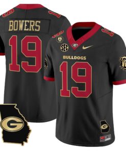 Georgia Bulldogs 2025 Georgia Map & Vince Dooley Patch Vapor Limited Jersey - All Stitched 54 17537643283635eed26c