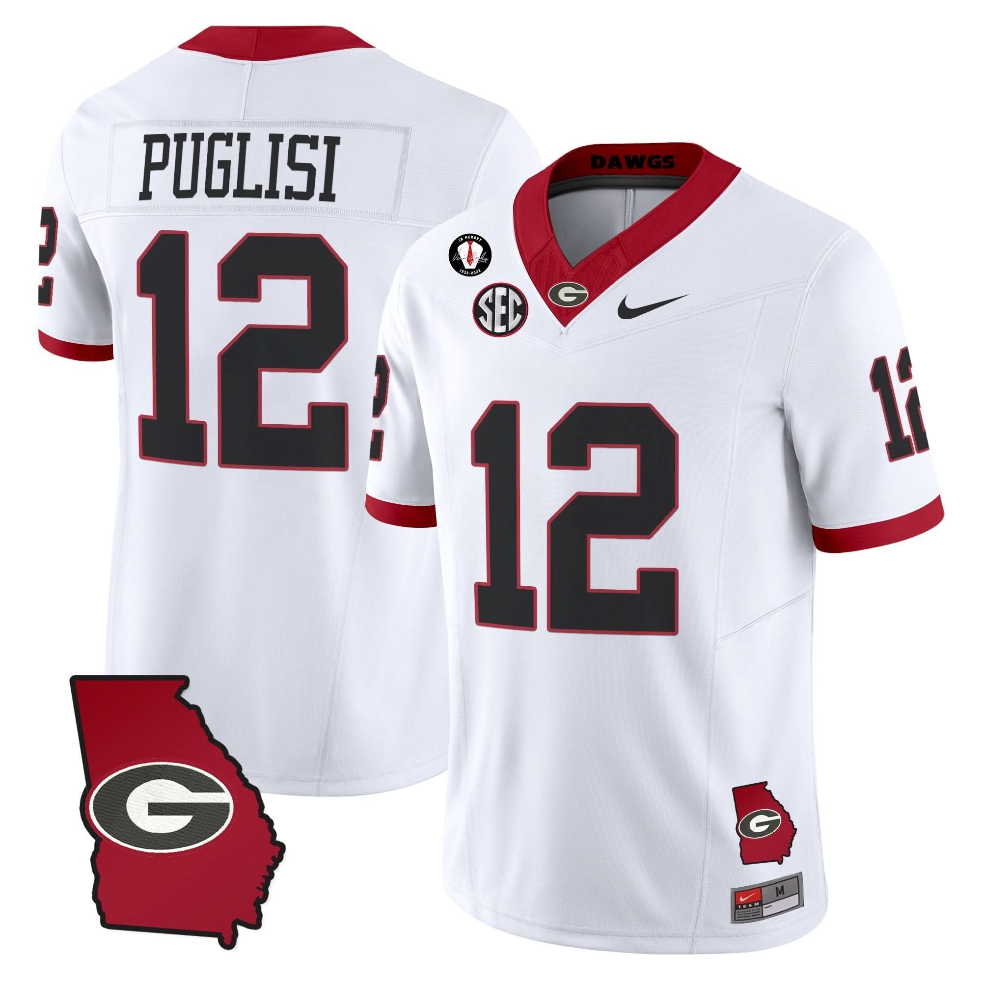 Georgia Bulldogs 2025 Georgia Map & Vince Dooley Patch Vapor Limited Jersey - All Stitched 38 Georgia Bulldogs 2025 Georgia Map & Vince Dooley Patch Vapor Limited Jersey - All Stitched - Image 38
