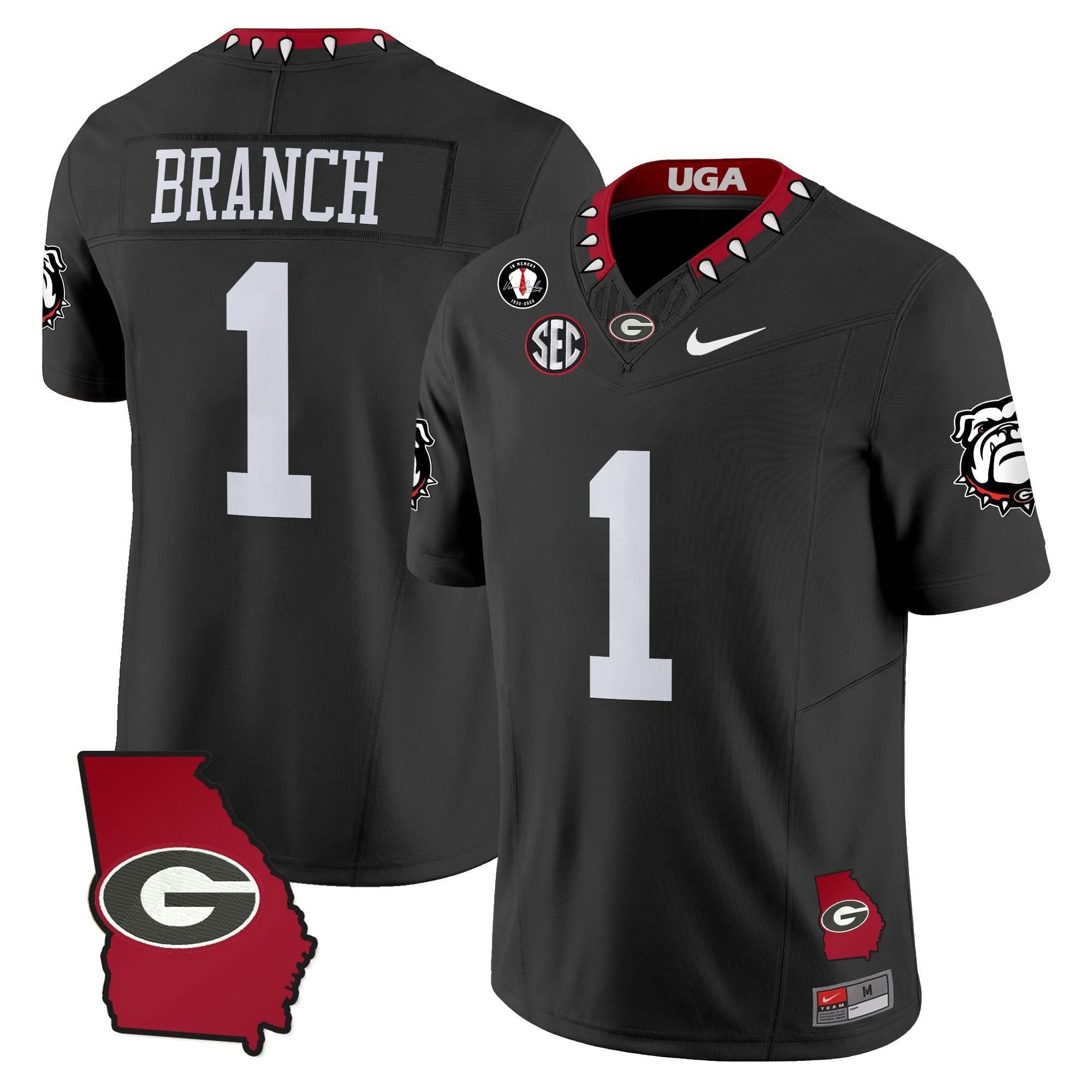 Georgia Bulldogs 2025 Georgia Map & Vince Dooley Patch Vapor Limited Jersey - All Stitched 31 Georgia Bulldogs 2025 Georgia Map & Vince Dooley Patch Vapor Limited Jersey - All Stitched - Image 31