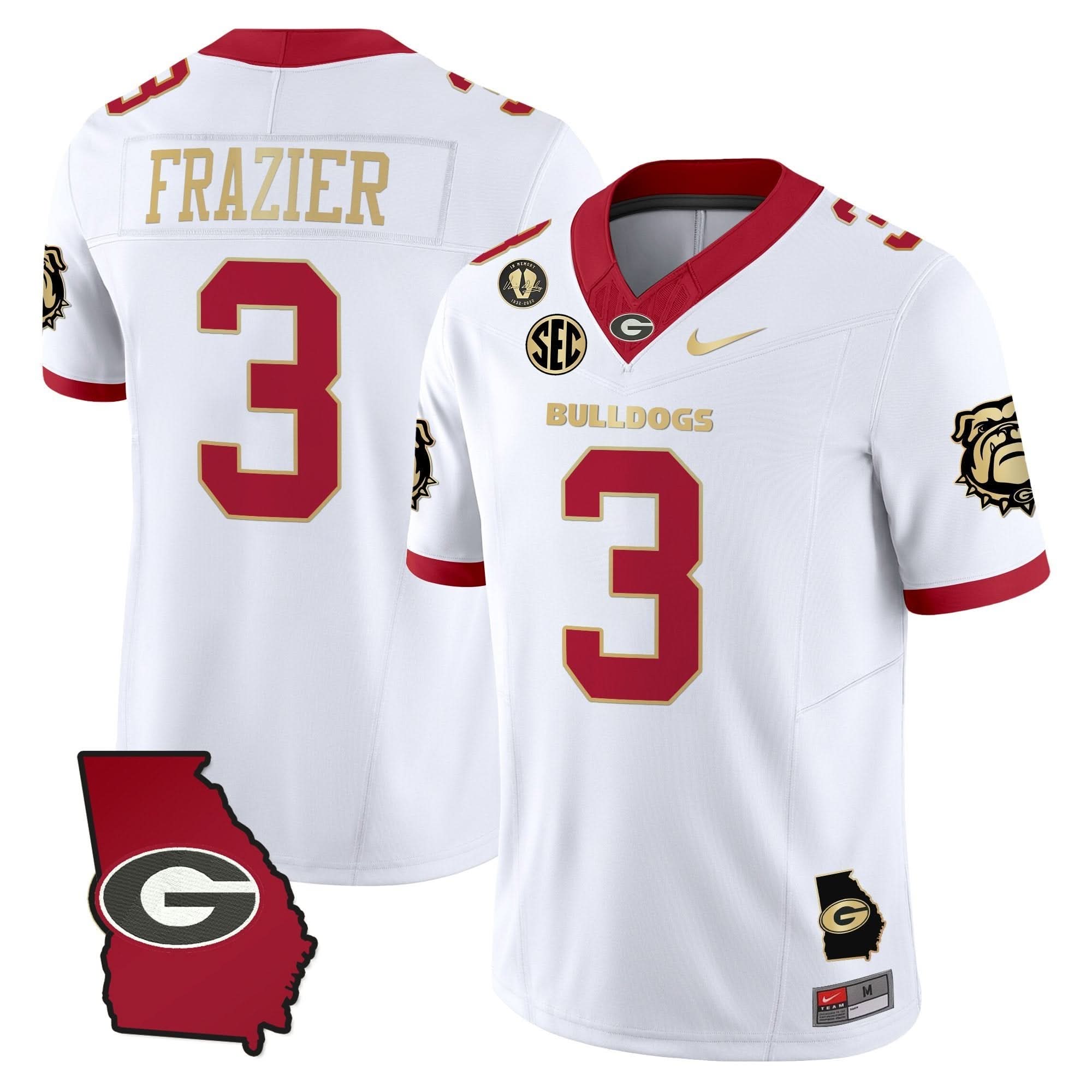 Georgia Bulldogs 2025 Georgia Map & Vince Dooley Patch Vapor Limited Jersey - All Stitched 13 Georgia Bulldogs 2025 Georgia Map & Vince Dooley Patch Vapor Limited Jersey - All Stitched - Image 13