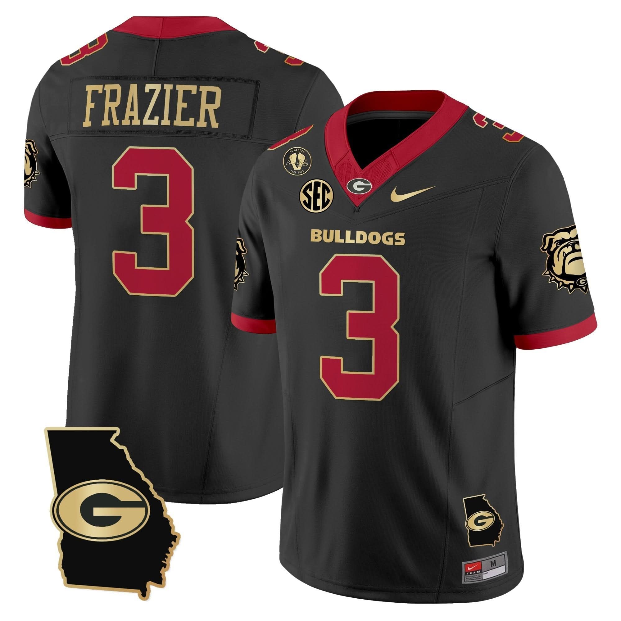 Georgia Bulldogs 2025 Georgia Map & Vince Dooley Patch Vapor Limited Jersey - All Stitched 4 Georgia Bulldogs 2025 Georgia Map & Vince Dooley Patch Vapor Limited Jersey - All Stitched - Image 4