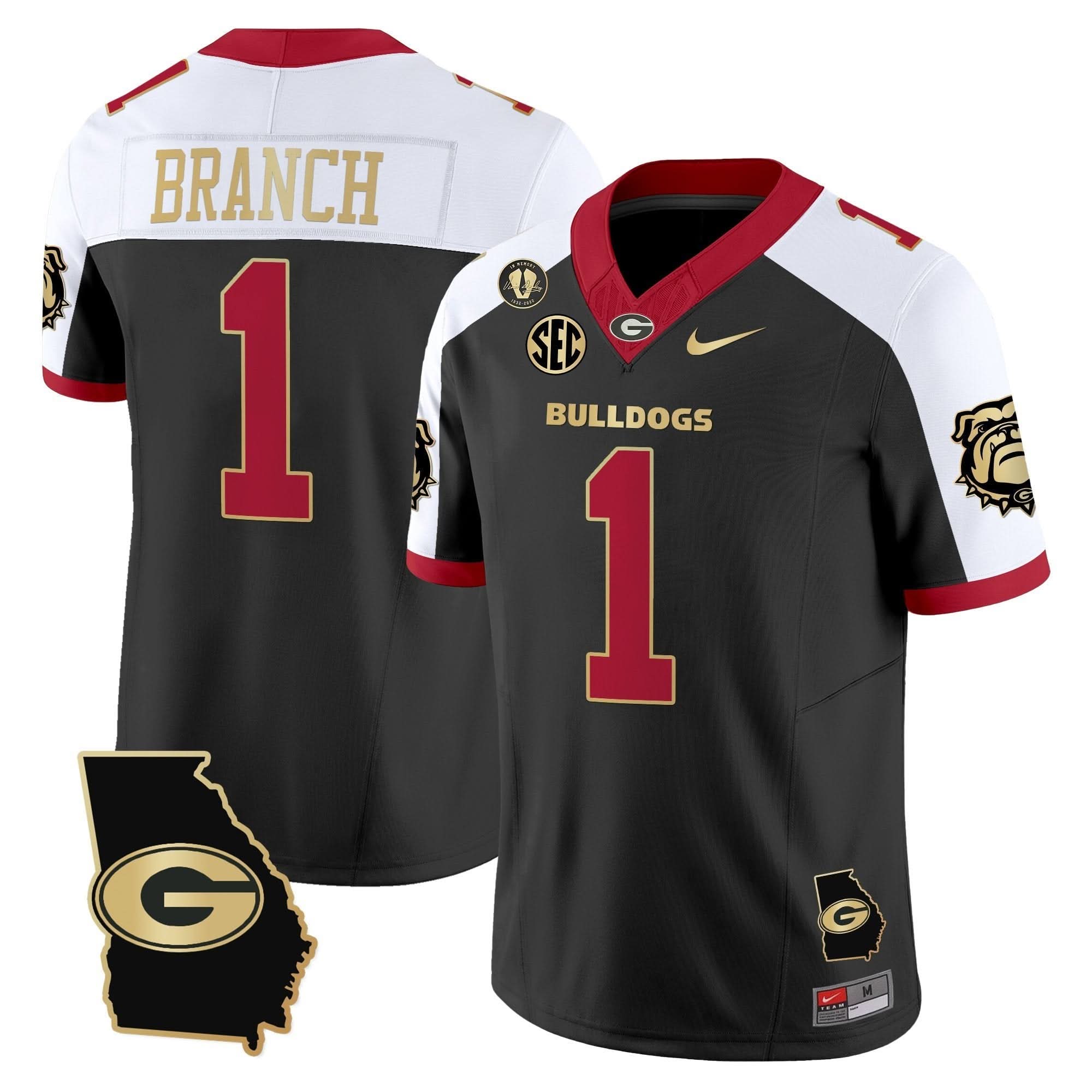Georgia Bulldogs 2025 Georgia Map & Vince Dooley Patch Vapor Limited Jersey - All Stitched 44 Georgia Bulldogs 2025 Georgia Map & Vince Dooley Patch Vapor Limited Jersey - All Stitched - Image 44