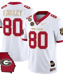 Georgia Bulldogs 2025 Georgia Map & Vince Dooley Patch Vapor Limited Jersey - All Stitched 62 175376432897947a8ef2