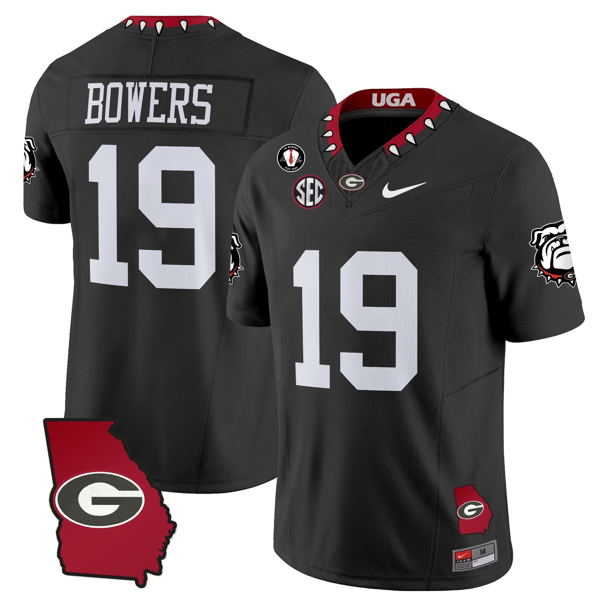 Georgia Bulldogs 2025 Georgia Map & Vince Dooley Patch Vapor Limited Jersey - All Stitched 33 Georgia Bulldogs 2025 Georgia Map & Vince Dooley Patch Vapor Limited Jersey - All Stitched - Image 33