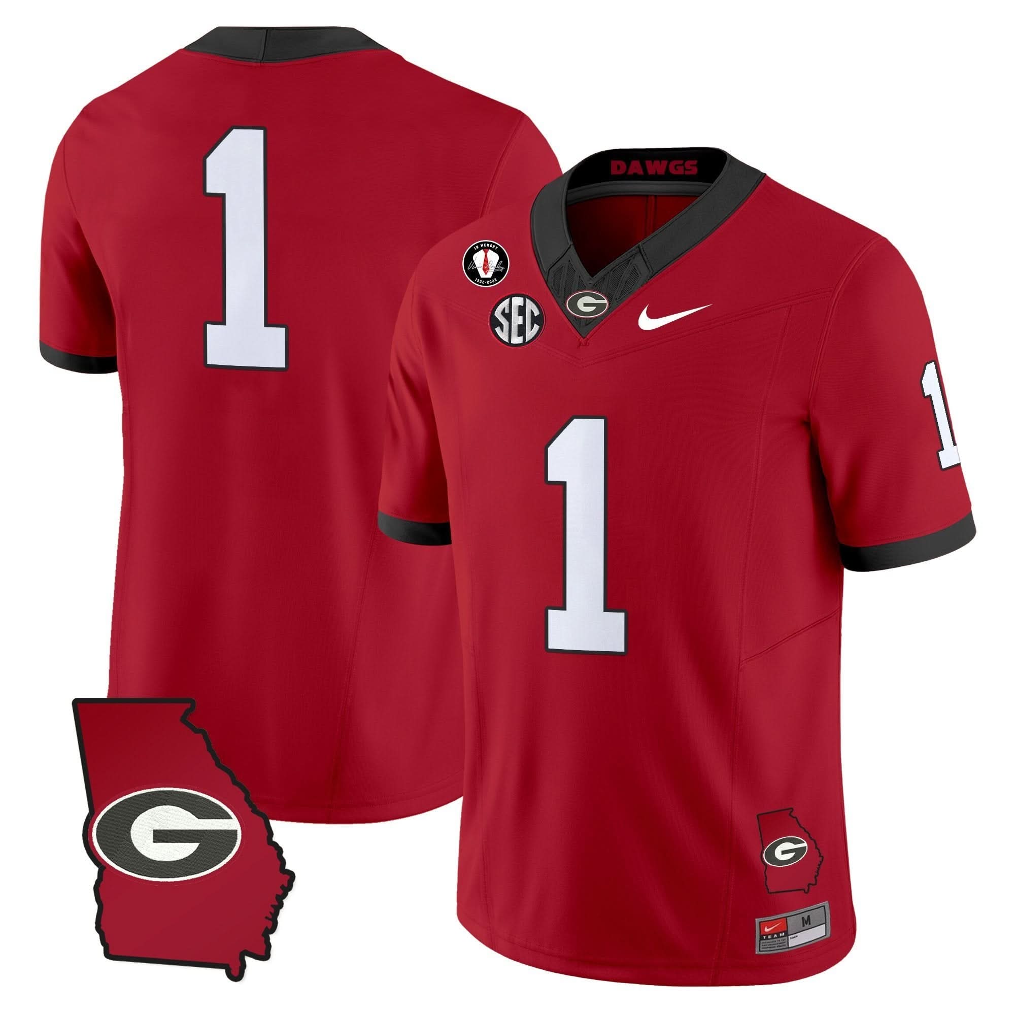Georgia Bulldogs 2025 Georgia Map & Vince Dooley Patch Vapor Limited Jersey - All Stitched 26 Georgia Bulldogs 2025 Georgia Map & Vince Dooley Patch Vapor Limited Jersey - All Stitched - Image 26