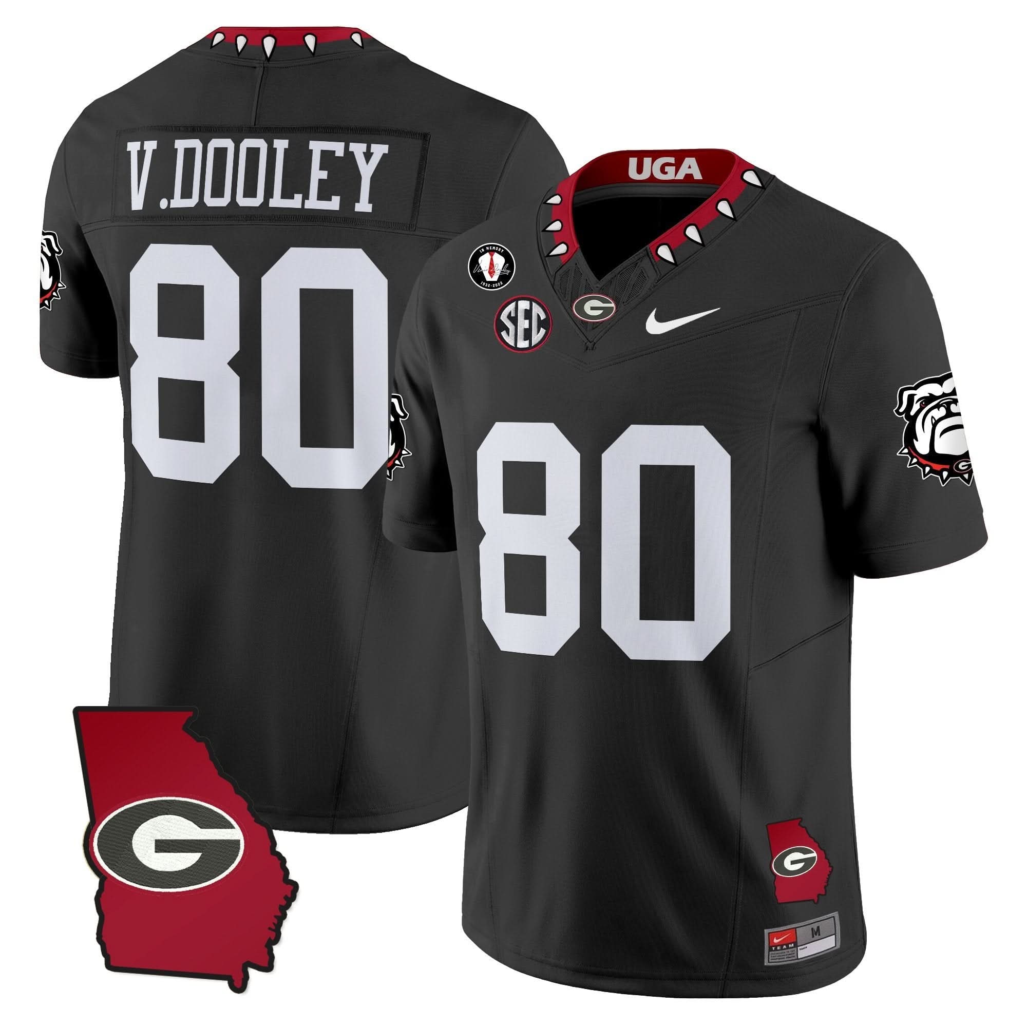 Georgia Bulldogs 2025 Georgia Map & Vince Dooley Patch Vapor Limited Jersey - All Stitched 32 Georgia Bulldogs 2025 Georgia Map & Vince Dooley Patch Vapor Limited Jersey - All Stitched - Image 32