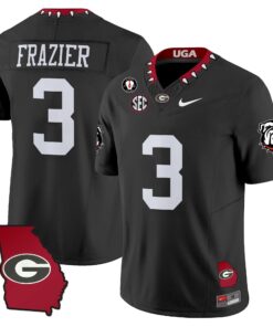 Georgia Bulldogs 2025 Georgia Map & Vince Dooley Patch Vapor Limited Jersey - All Stitched 77 1753764328c331a380f6